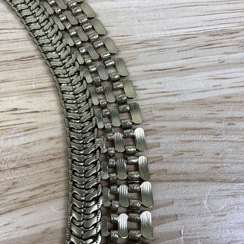Silpada K&R “Good as Gold” Brass Collar Necklace Wide Statement 19” - Picture 8 of 8
